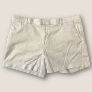 Banana Republic White Tailored Shorts – Size 14 Classic Minimal